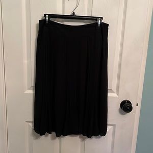 Pleated chiffon skirt
